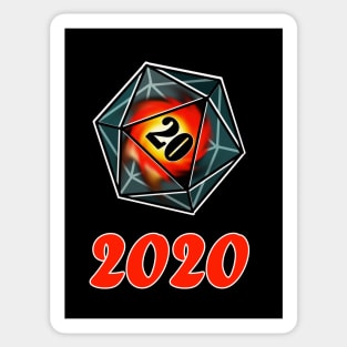 2020 could still be a 20 if you're a dnd fan Sticker